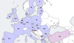 Grafik Europakarte